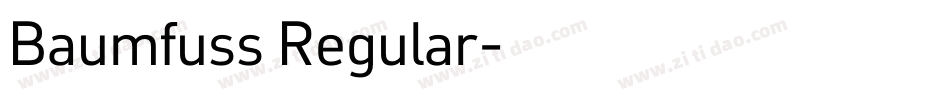 Baumfuss Regular字体转换